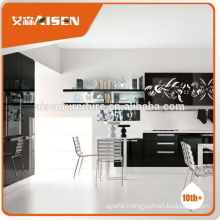 Professional mould design factory directly room saving black cabinet kitchen